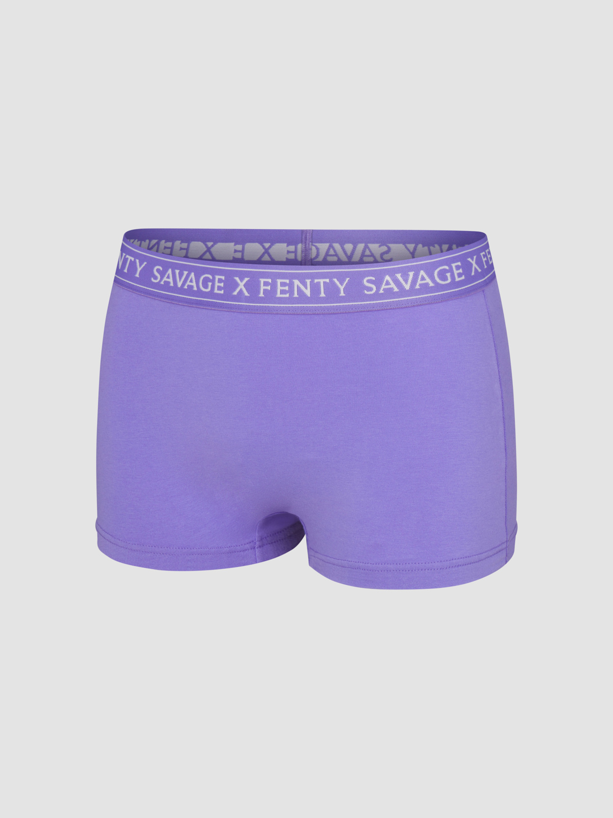 Cotton Essentials Logo-Trim Boy Short Panty in Blue | SAVAGE X FENTY