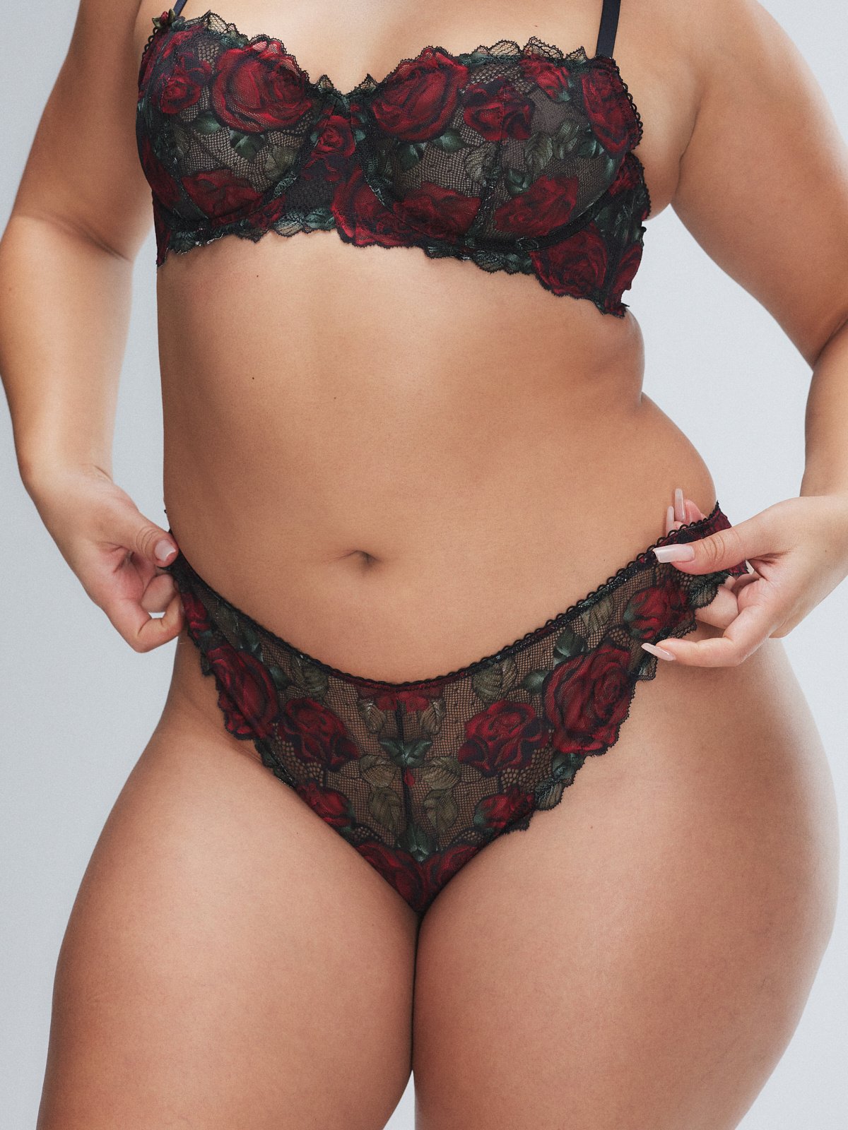 Les Roses Lace Thong Panty