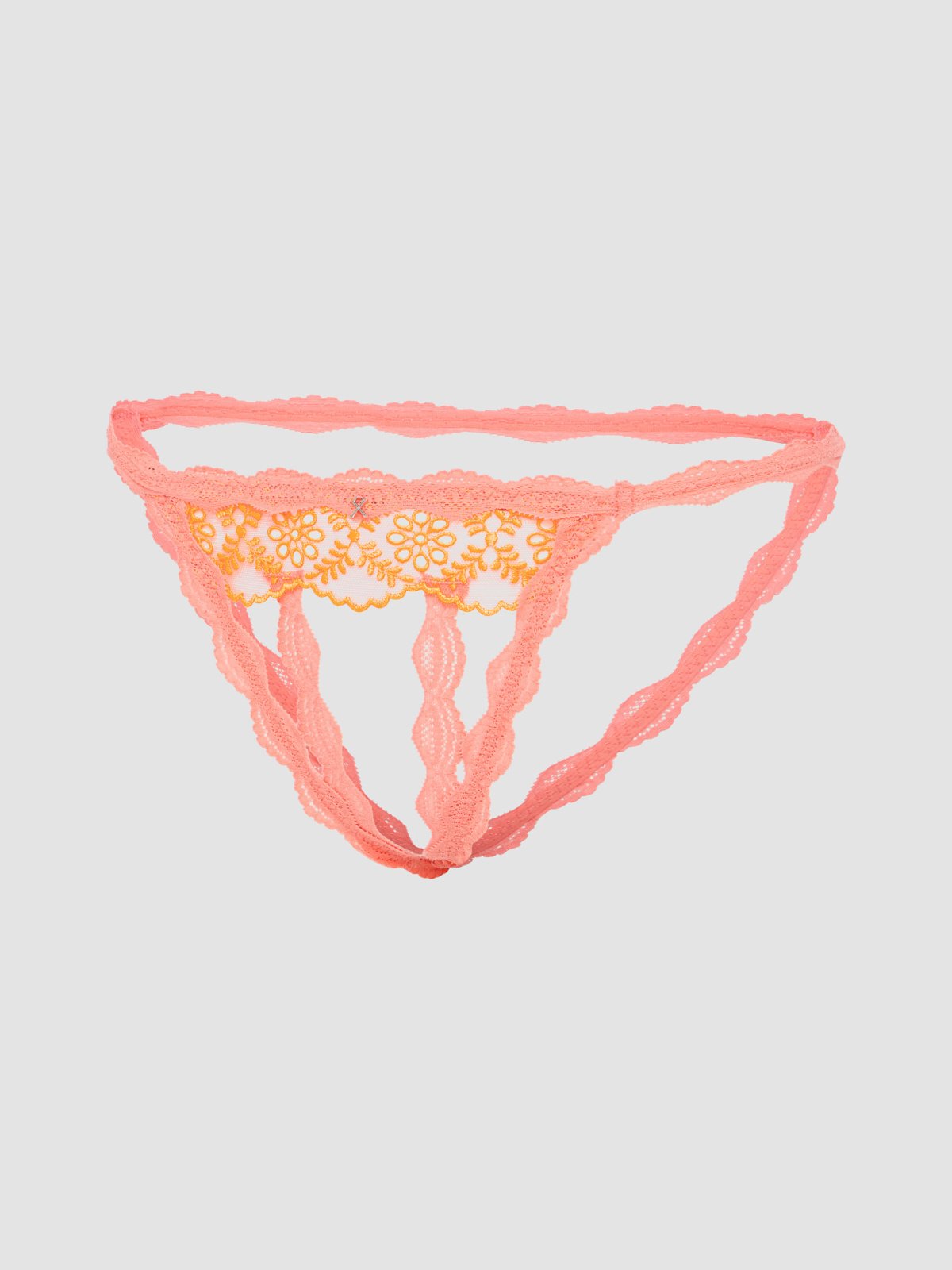 In Your Daydreams Crotchless Panty in Orange & Pink | SAVAGE X FENTY