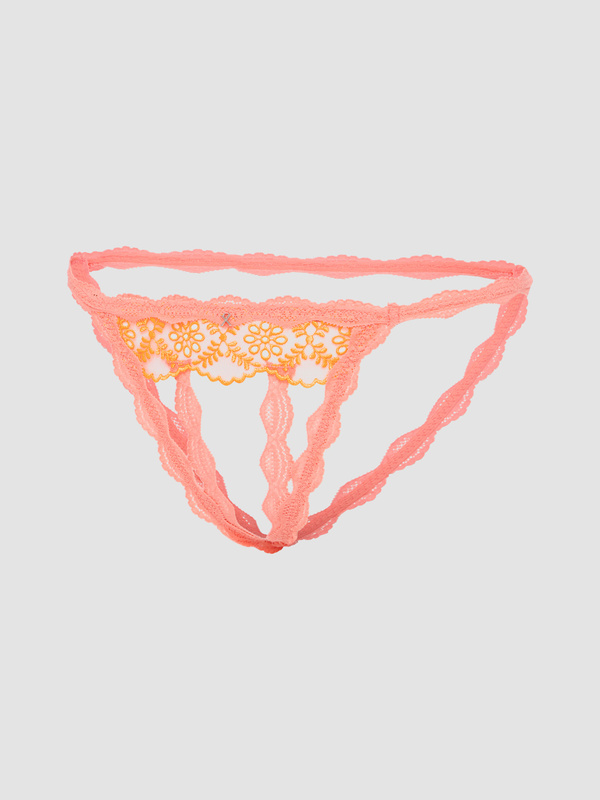 In Your Daydreams Crotchless Panty in Orange & Pink | SAVAGE X FENTY