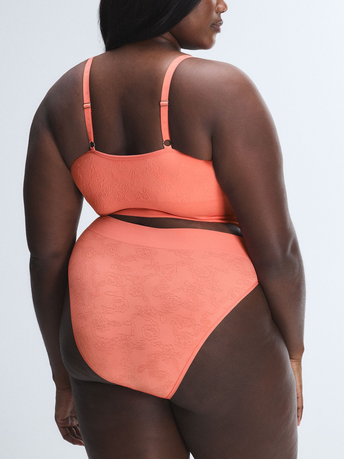 Seamless Floral High-Waist Bikini Panty