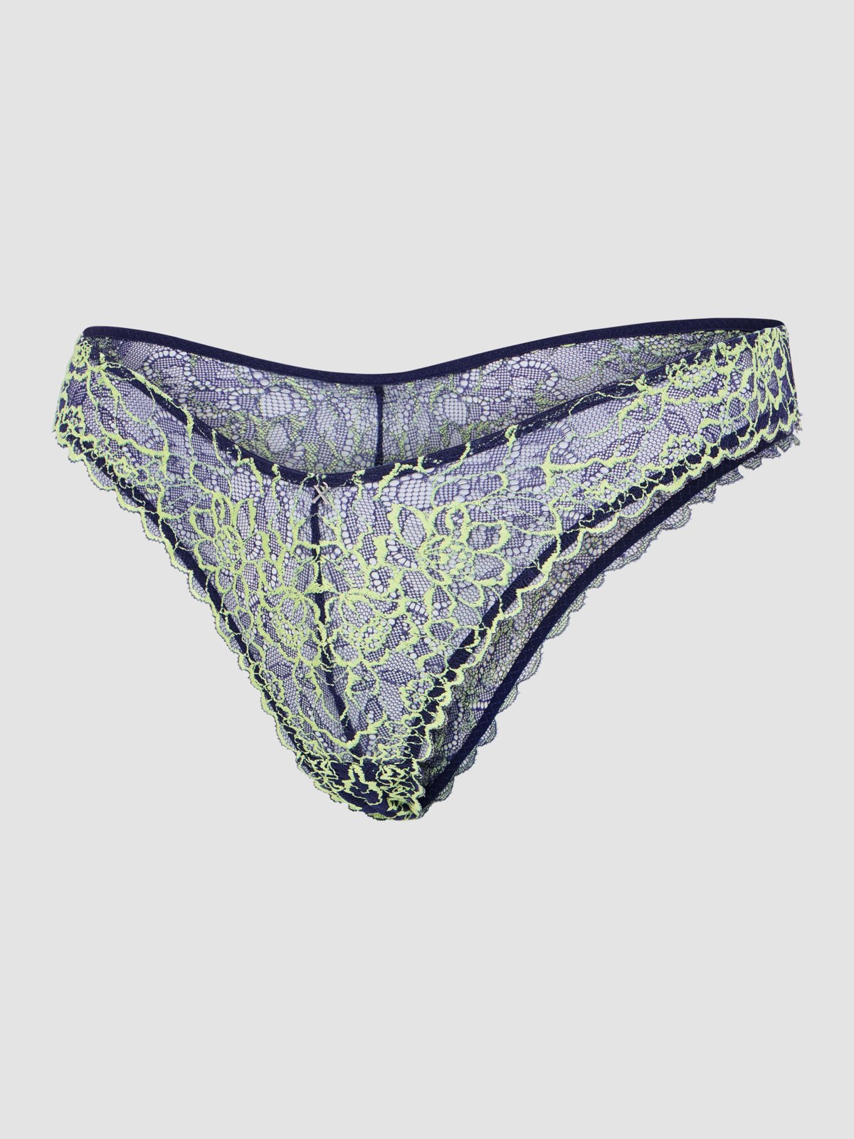 Keepsake Lace Brazilian Panty in Blue | SAVAGE X FENTY