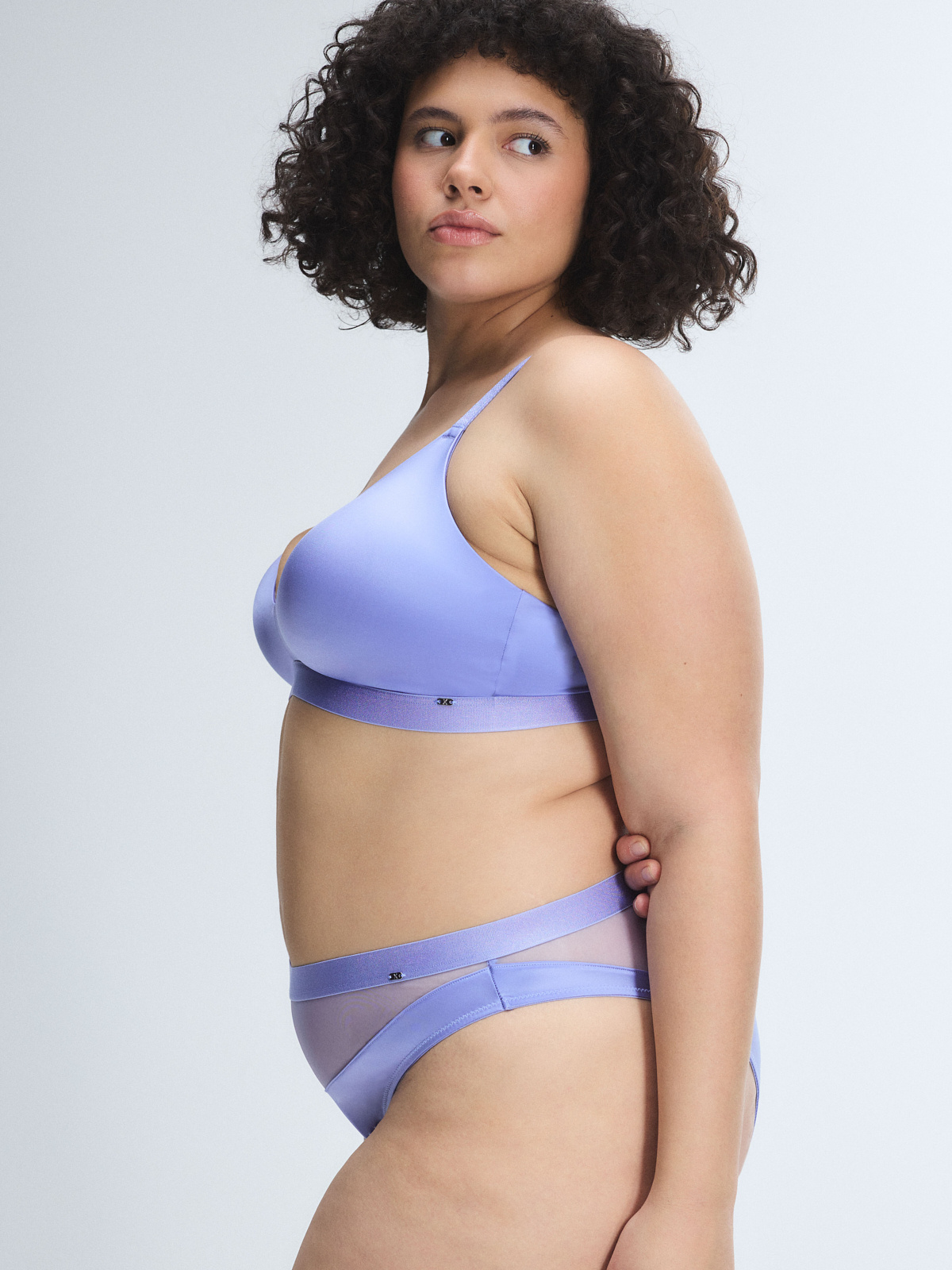 Slipper Satin Brazilian Panty in Purple | SAVAGE X FENTY