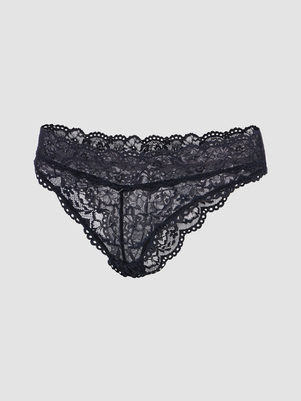 Soft N' Savage Lace Cheeky Panty in Black | SAVAGE X FENTY