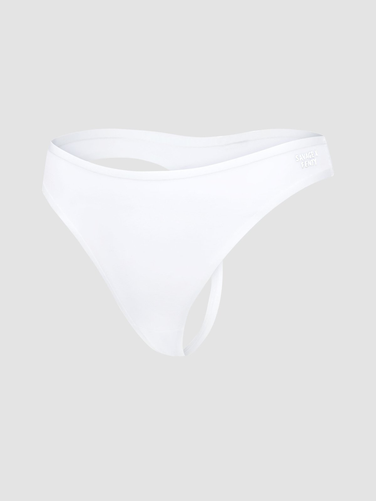 Sheer X Thong Panty in White | SAVAGE X FENTY