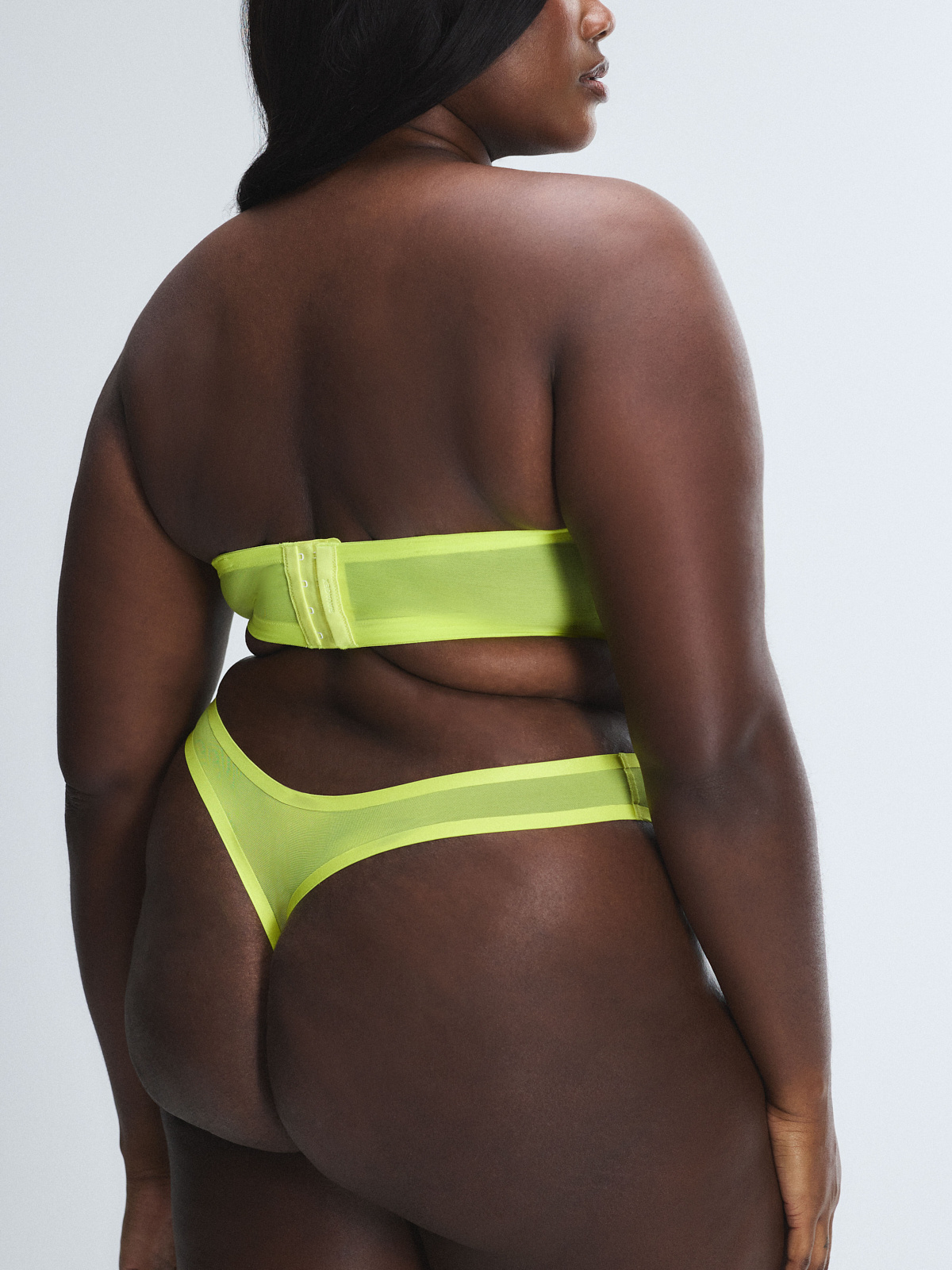 Sheer X Thong Panty in Green | SAVAGE X FENTY