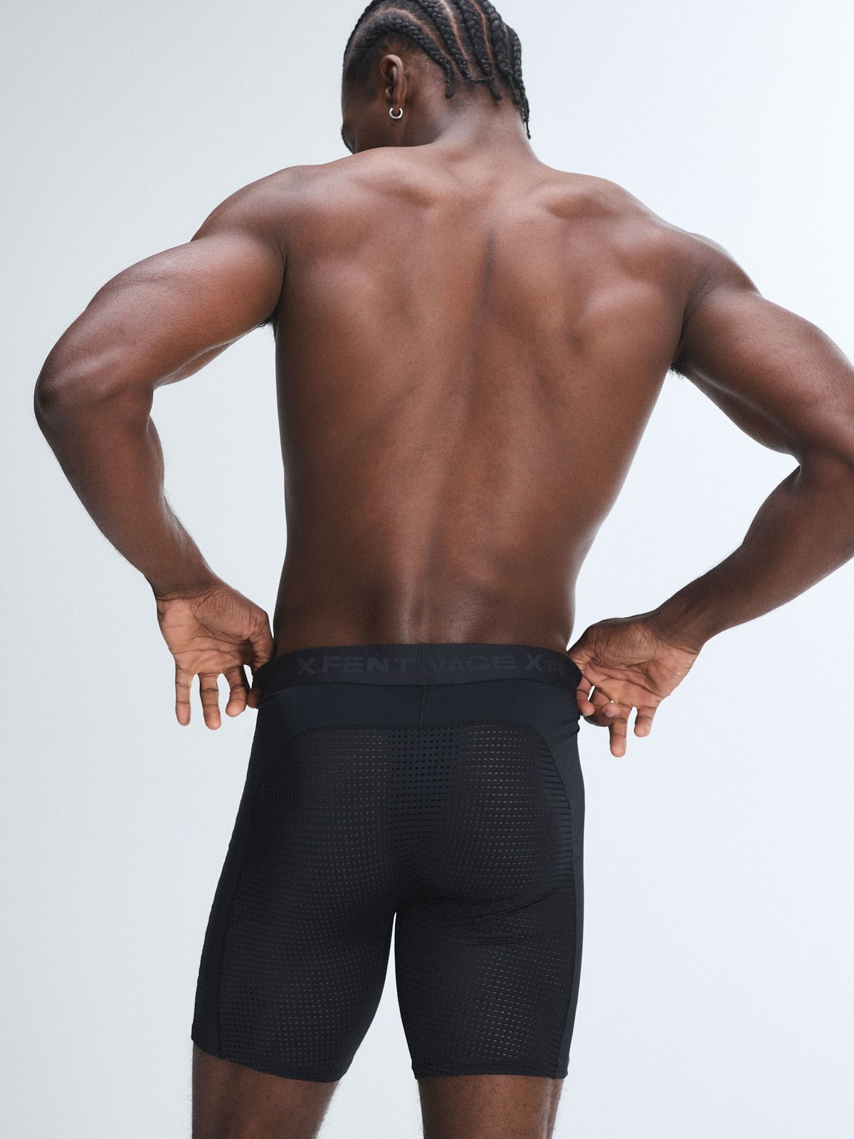 Shadow Fit Mesh Long Boxer Briefs in Black | SAVAGE X FENTY
