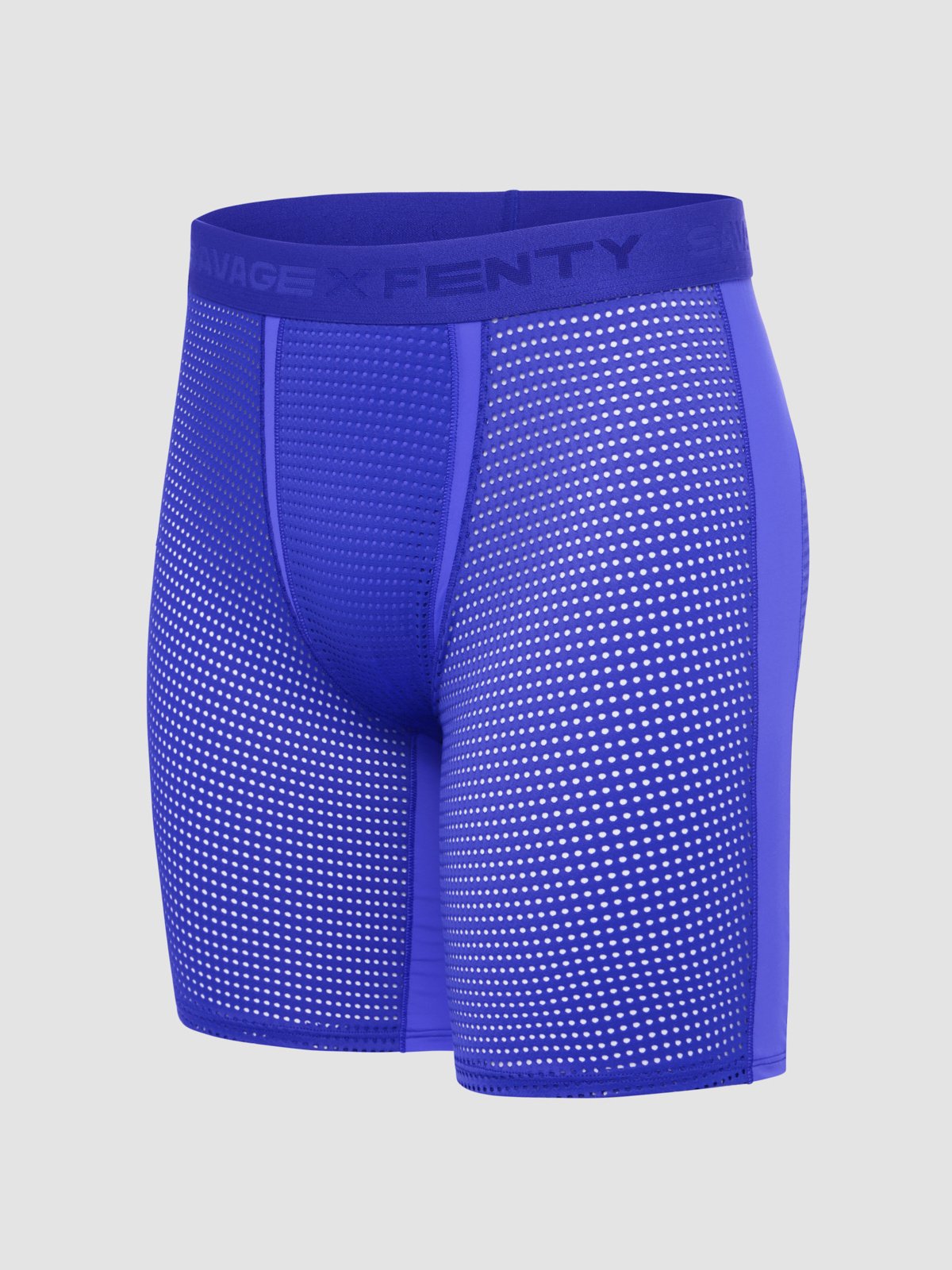 Shadow Fit Mesh Long Boxer Briefs in Blue | SAVAGE X FENTY