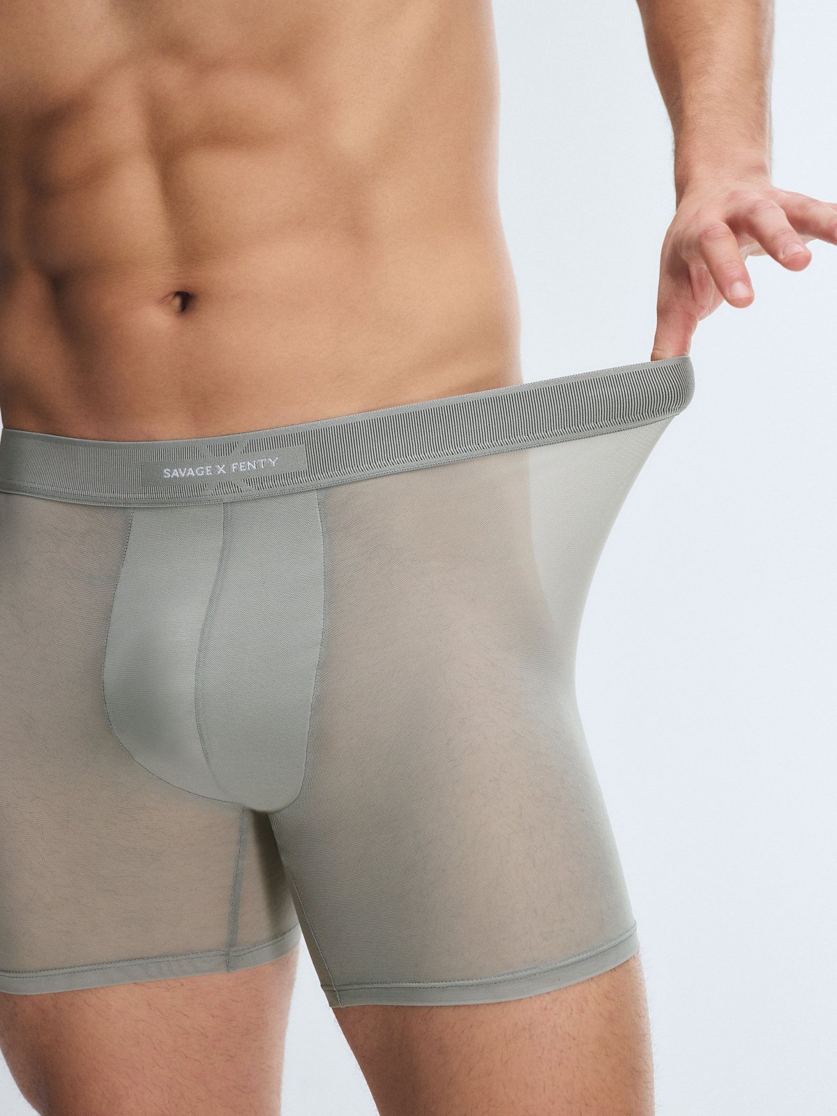 Sheer For It Boxer Briefs in Grey | SAVAGE X FENTY