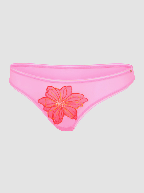 Garden Nouveau Mesh Thong Panty in Pink | SAVAGE X FENTY