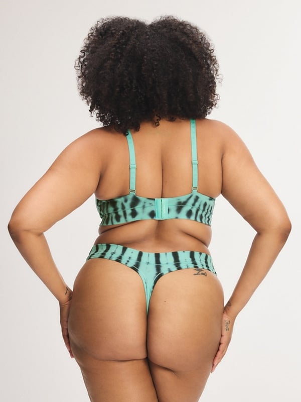 Cotton Essentials Tie-Dye Thong Panty