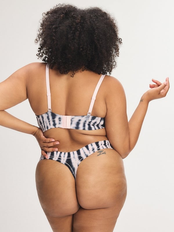 Cotton Essentials Tie-Dye Thong Panty