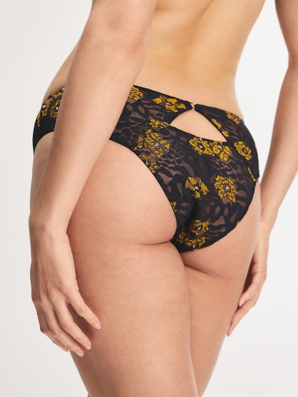 Feline Floral Cheeky Panty