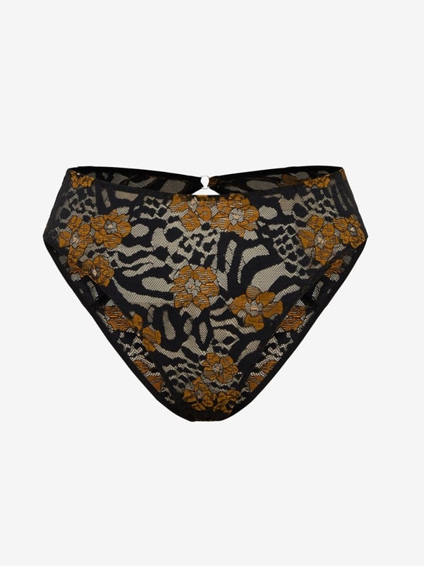 Feline Floral Cheeky Panty