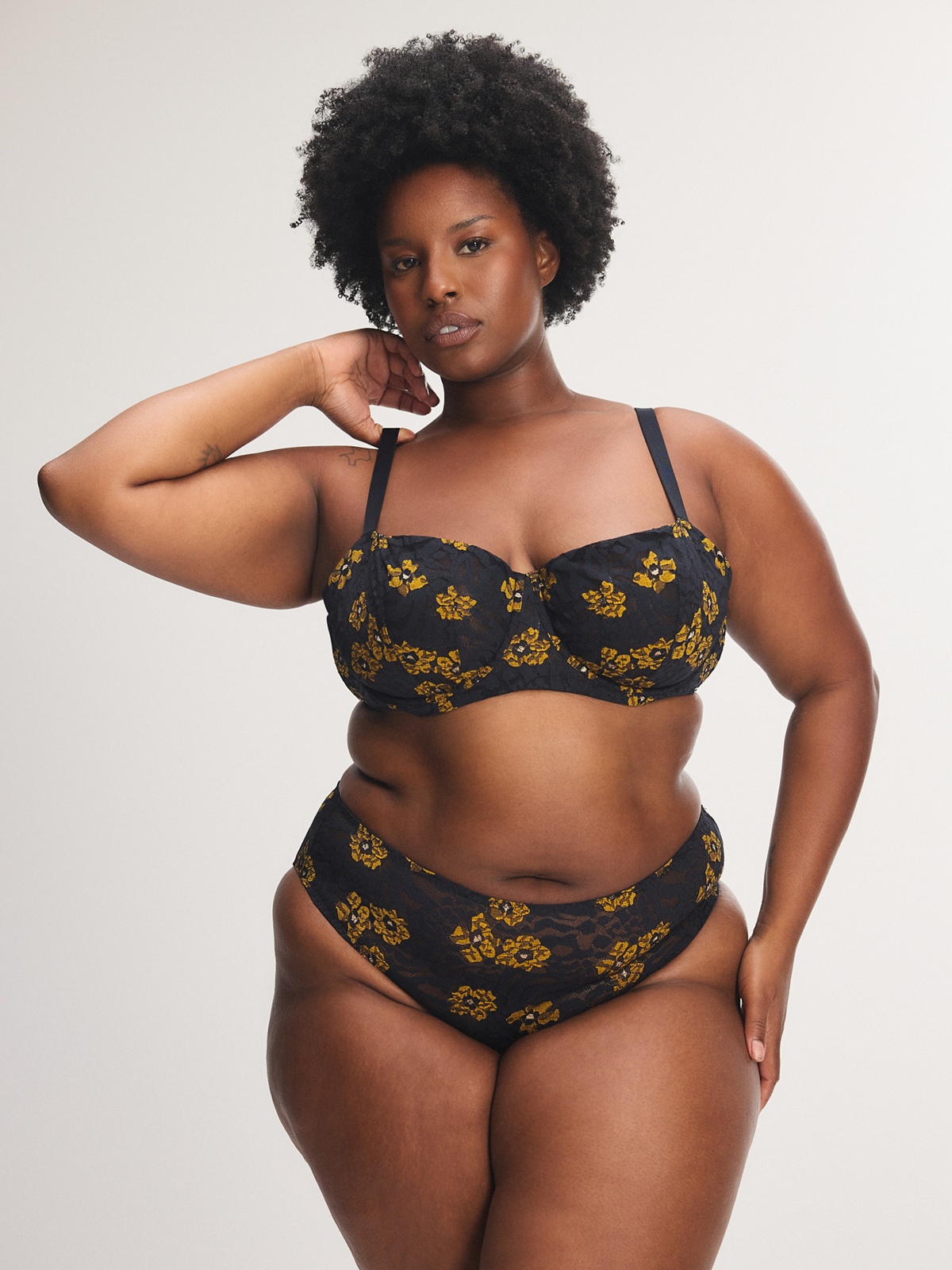 Feline Floral Cheeky Panty