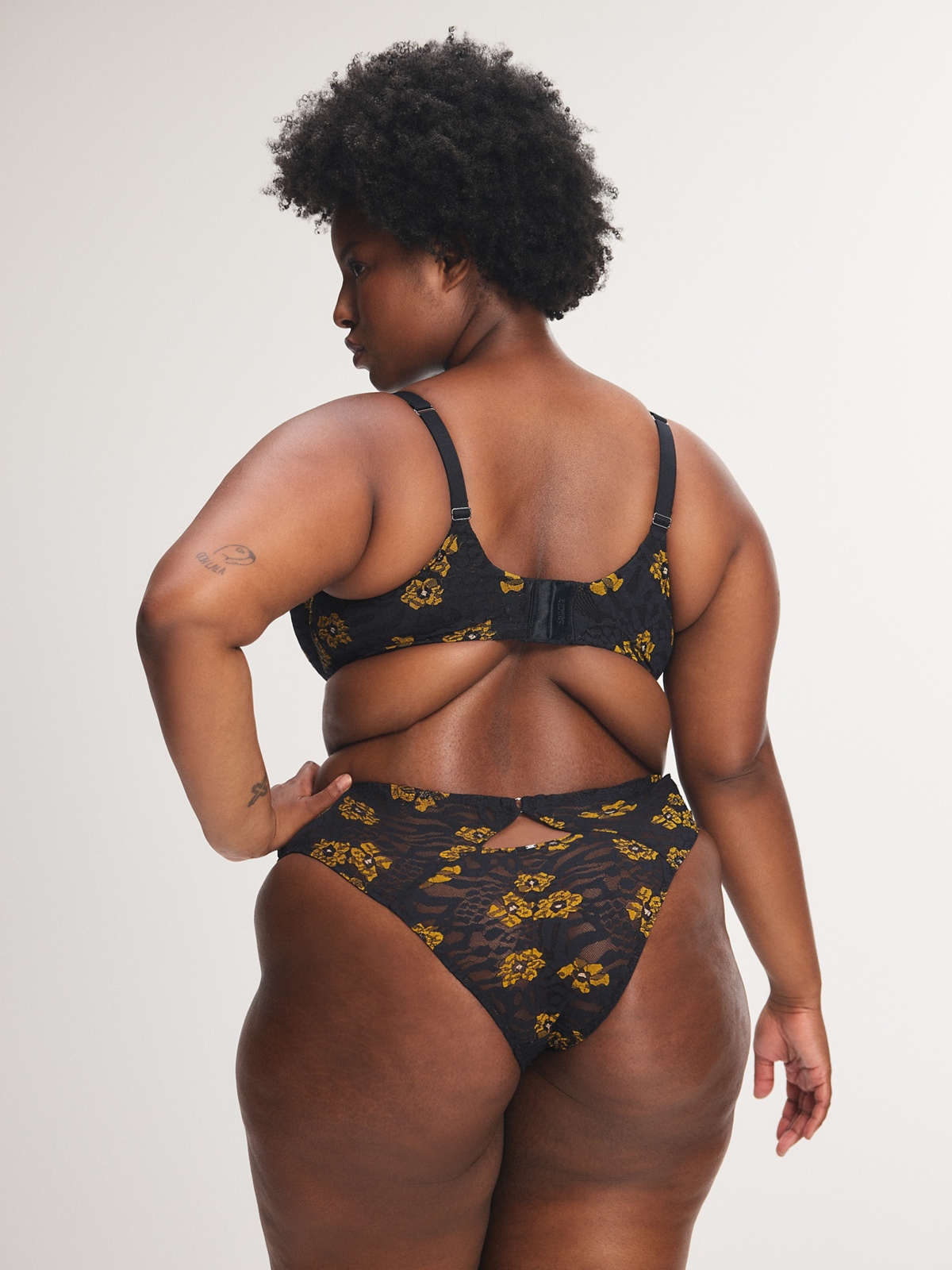 Feline Floral Cheeky Panty