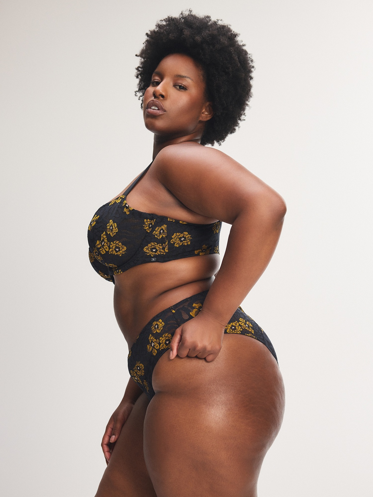 Feline Floral Cheeky Panty
