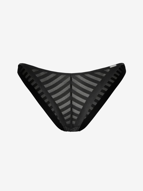 Show N' Tell Stripe String Bikini Panty