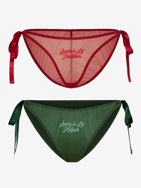 Flirty & Wordy Holiday 2-Piece Bikini Set