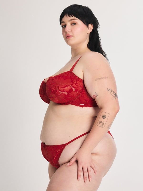 Plush Rush Velvet String Brazilian Panty