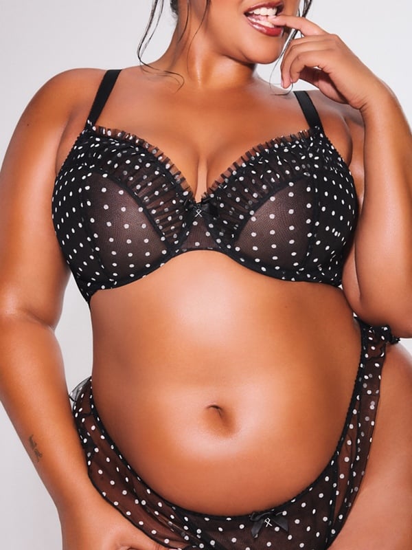 On The Dot Mesh Brazilian Panty