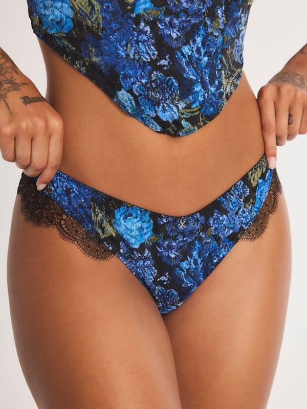 Floral Rush High-Leg Thong Panty