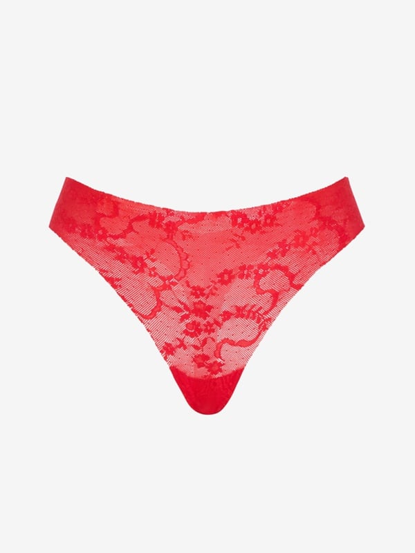 No-Show Lace Thong Panty