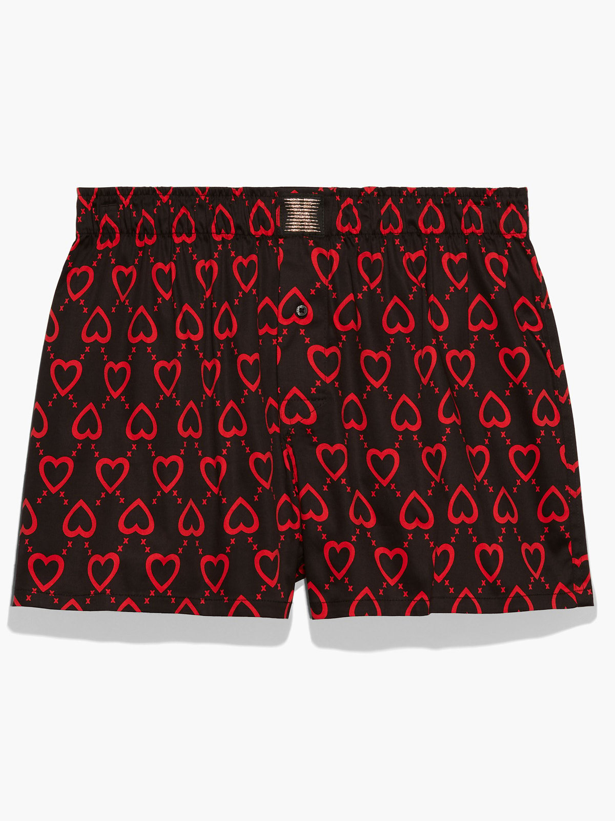 Savage X Cotton Boxers in Black & Multi & Red