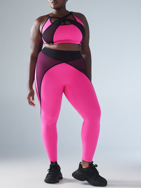 X Mesh High-Waist Leggings