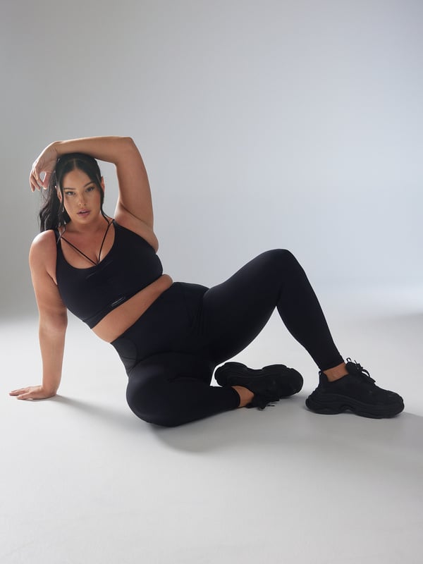 Curve Alert High-Waist Rib Legging - Savage