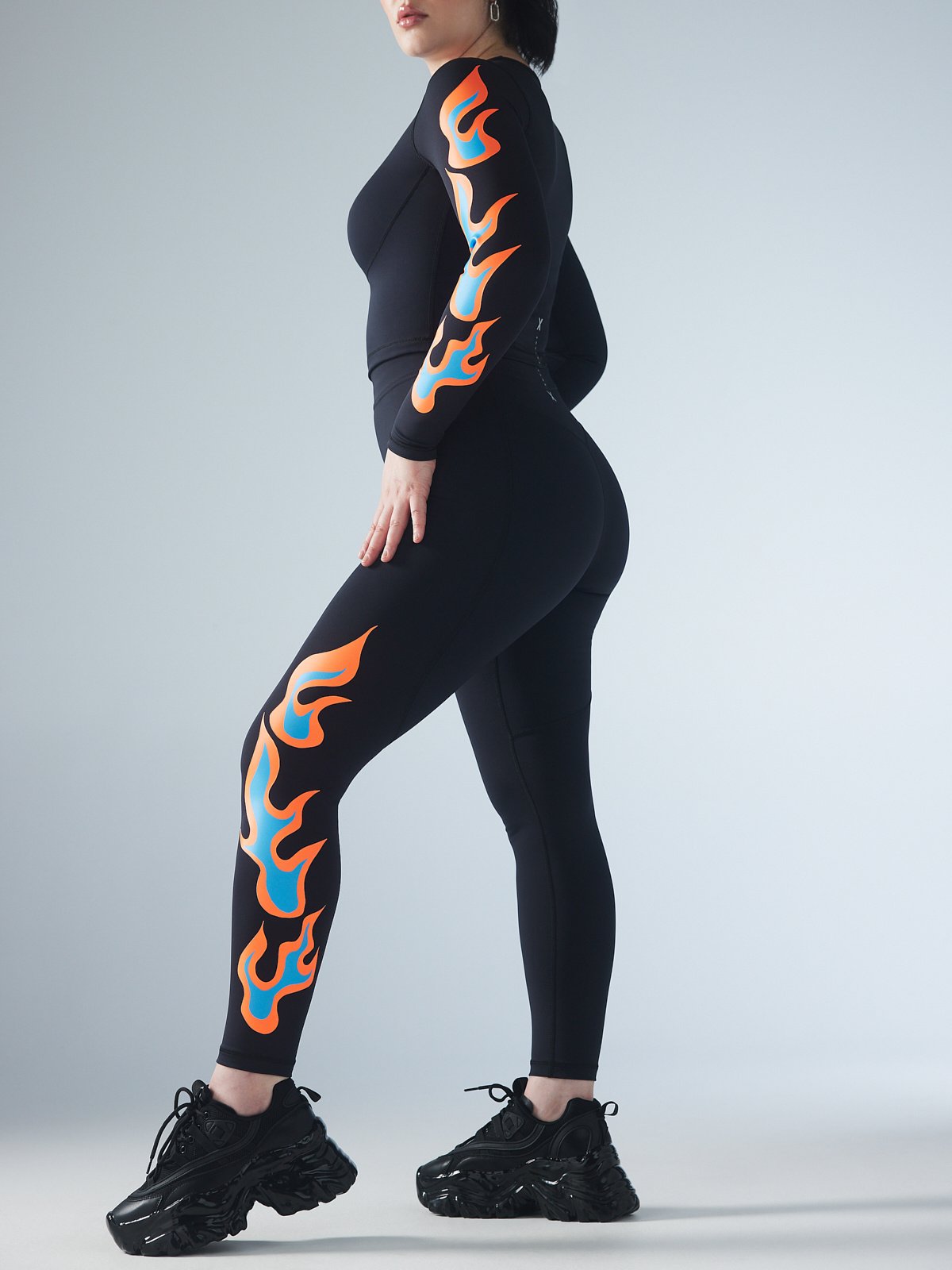 Savage X Fenty Rihanna Hotline High-Waist Color Black Caviar Legging Size M