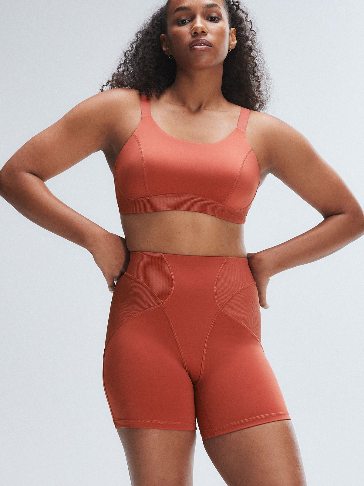 Curve Alert High-Waist Rib Short