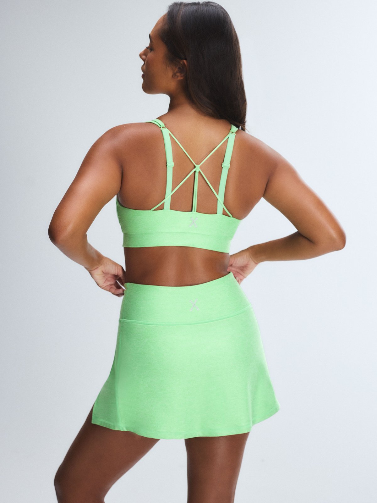 Supple Flex Wrap Skort in Green | SAVAGE X FENTY