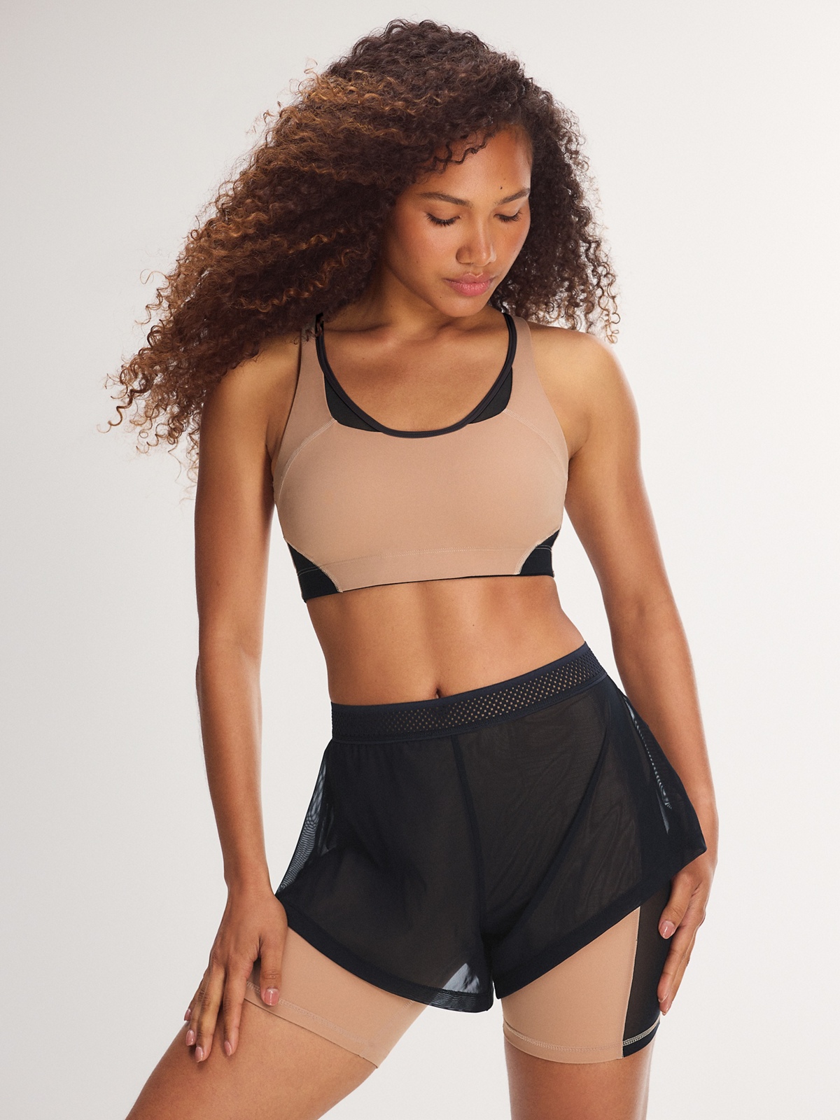 Cool Curves 2-In-1 Mesh Running Short