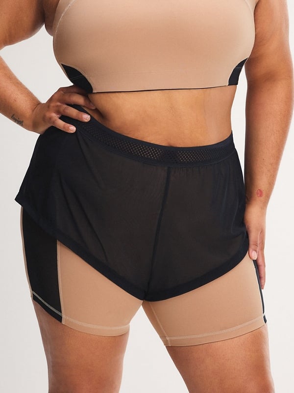 Cool Curves 2-In-1 Mesh Running Short