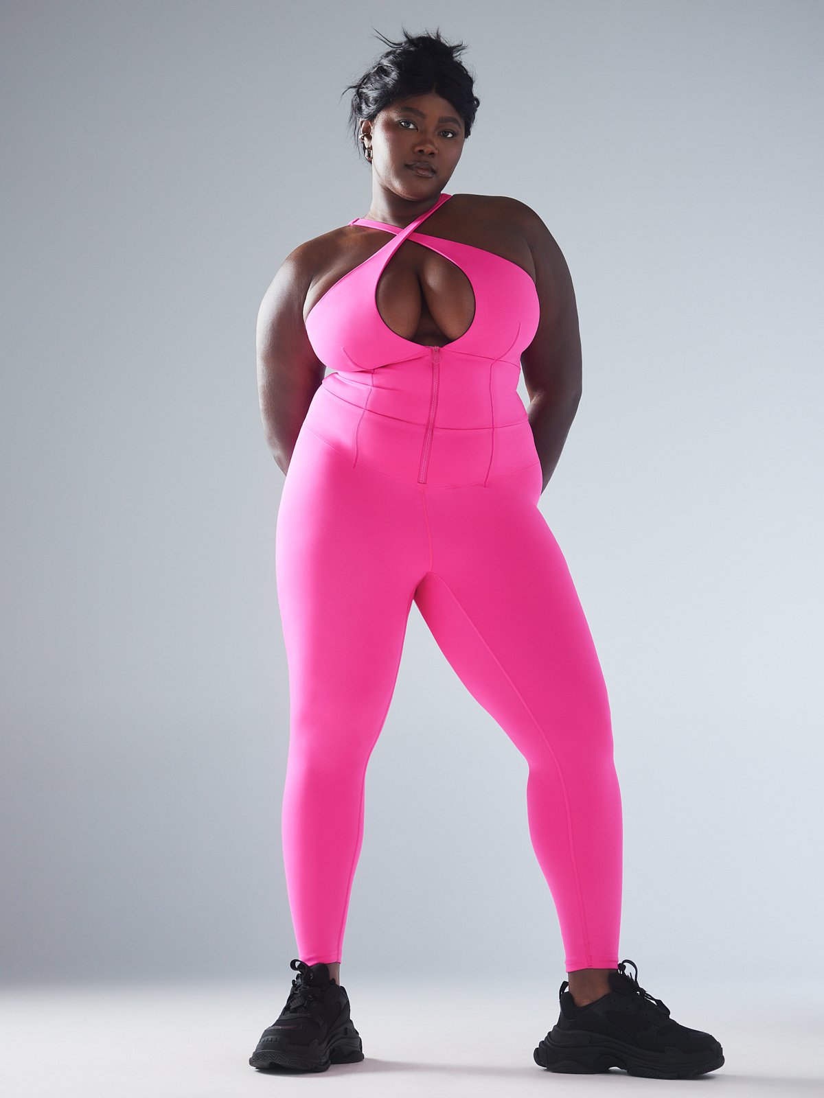 Short Sleeve Jumpsuit - Bubblegum Pink