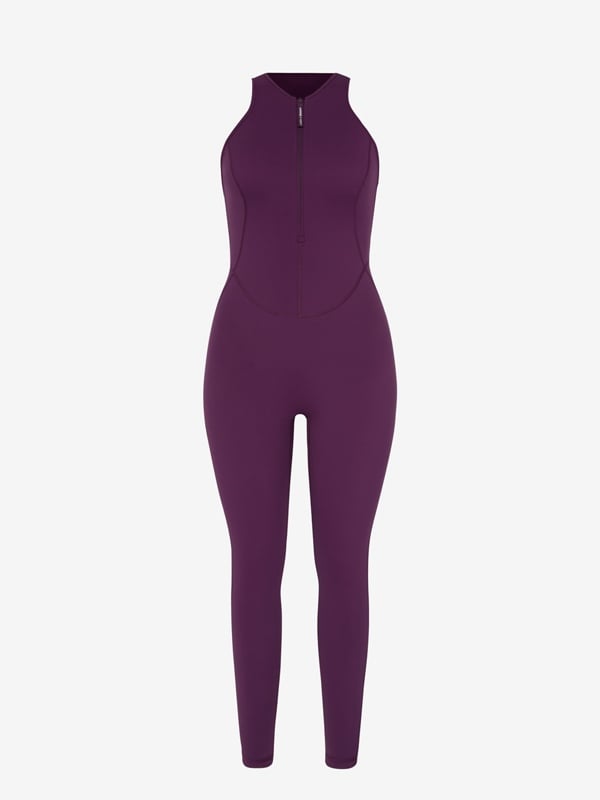 Running Hot Zip-Up 7/8 Jumpsuit