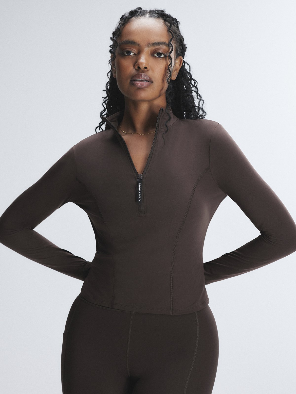 Band-It Half-Zip Long-Sleeve Top