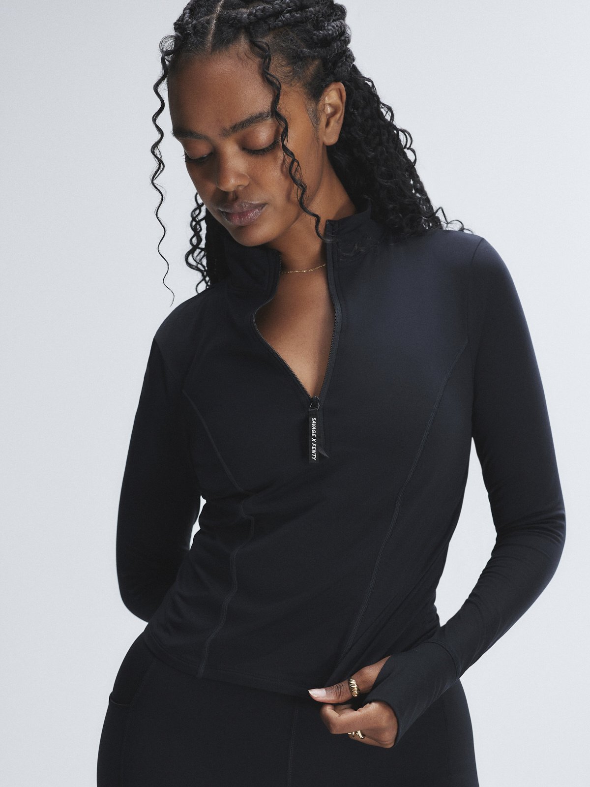 Band-It Half-Zip Long-Sleeve Top