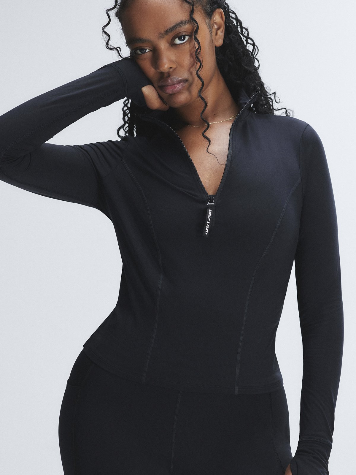 Band-It Half-Zip Long-Sleeve Top