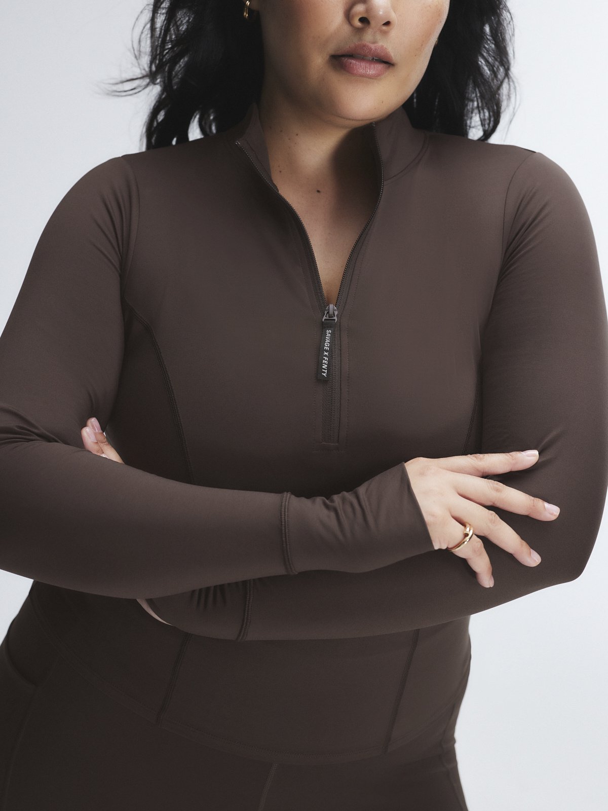 Band-It Half-Zip Long-Sleeve Top