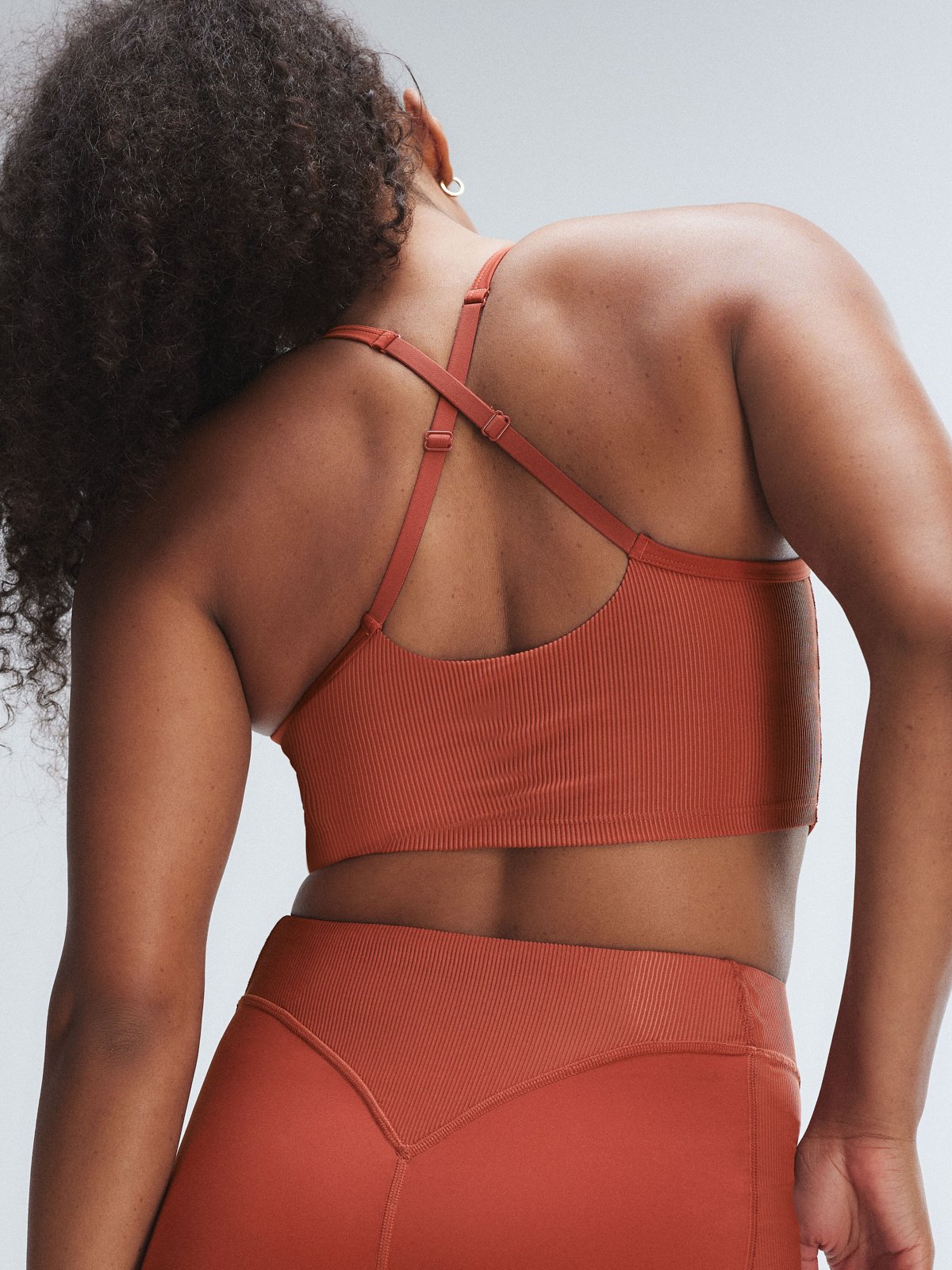 Curve Alert Rib Shelf-Bra Tank