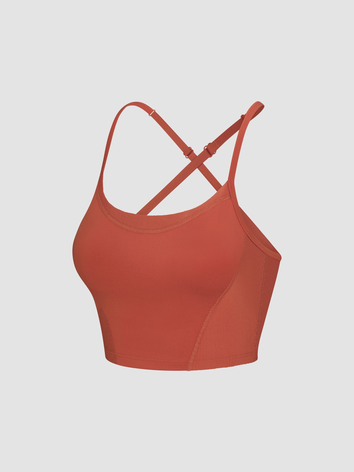 Curve Alert Rib Shelf-Bra Tank