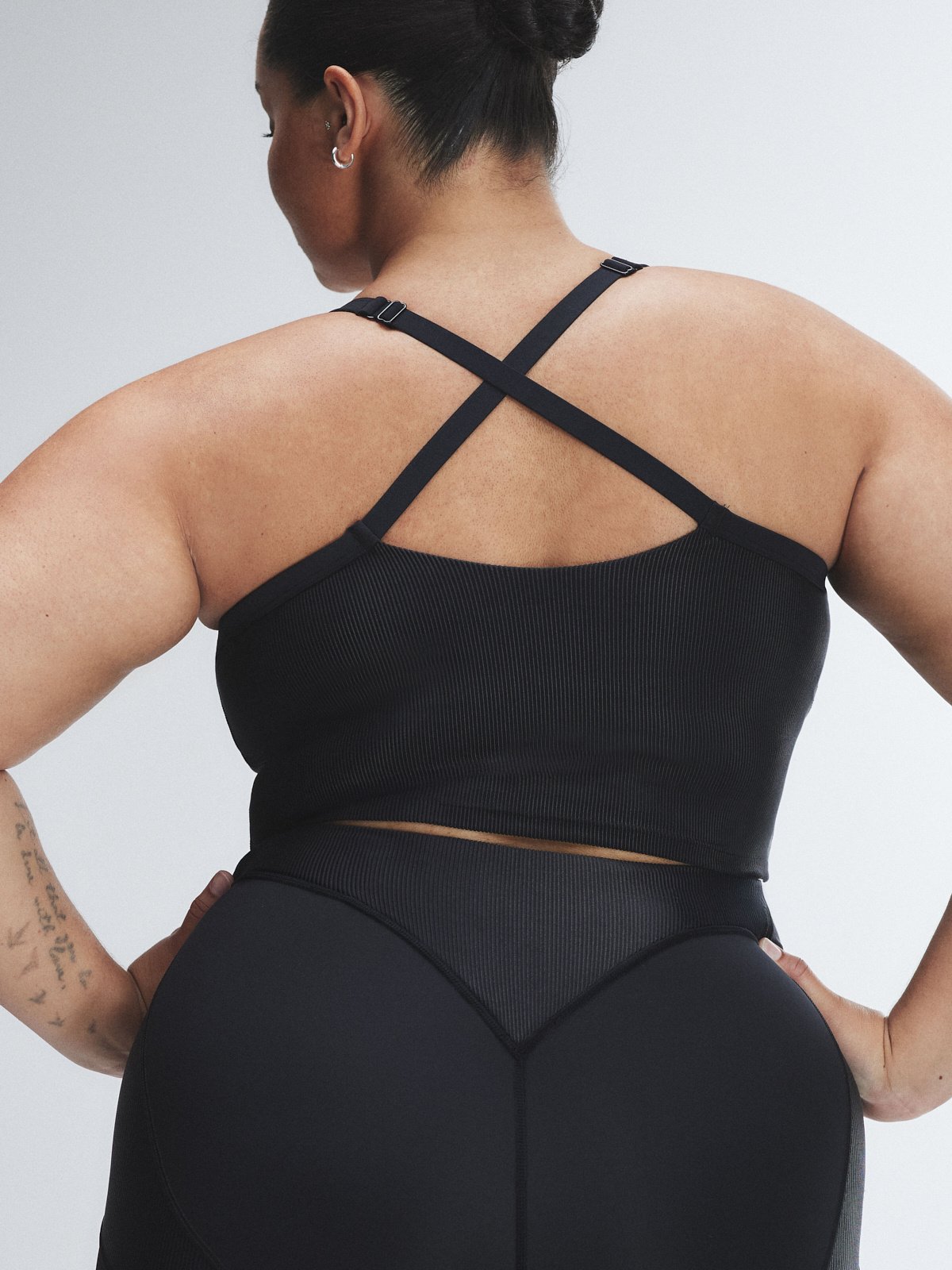 Curve Alert Rib Shelf-Bra Tank