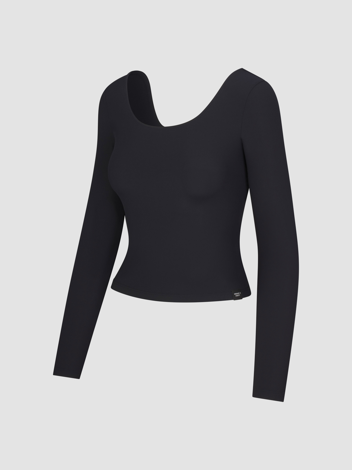Light Layer Twist Back Top in Black | SAVAGE X FENTY