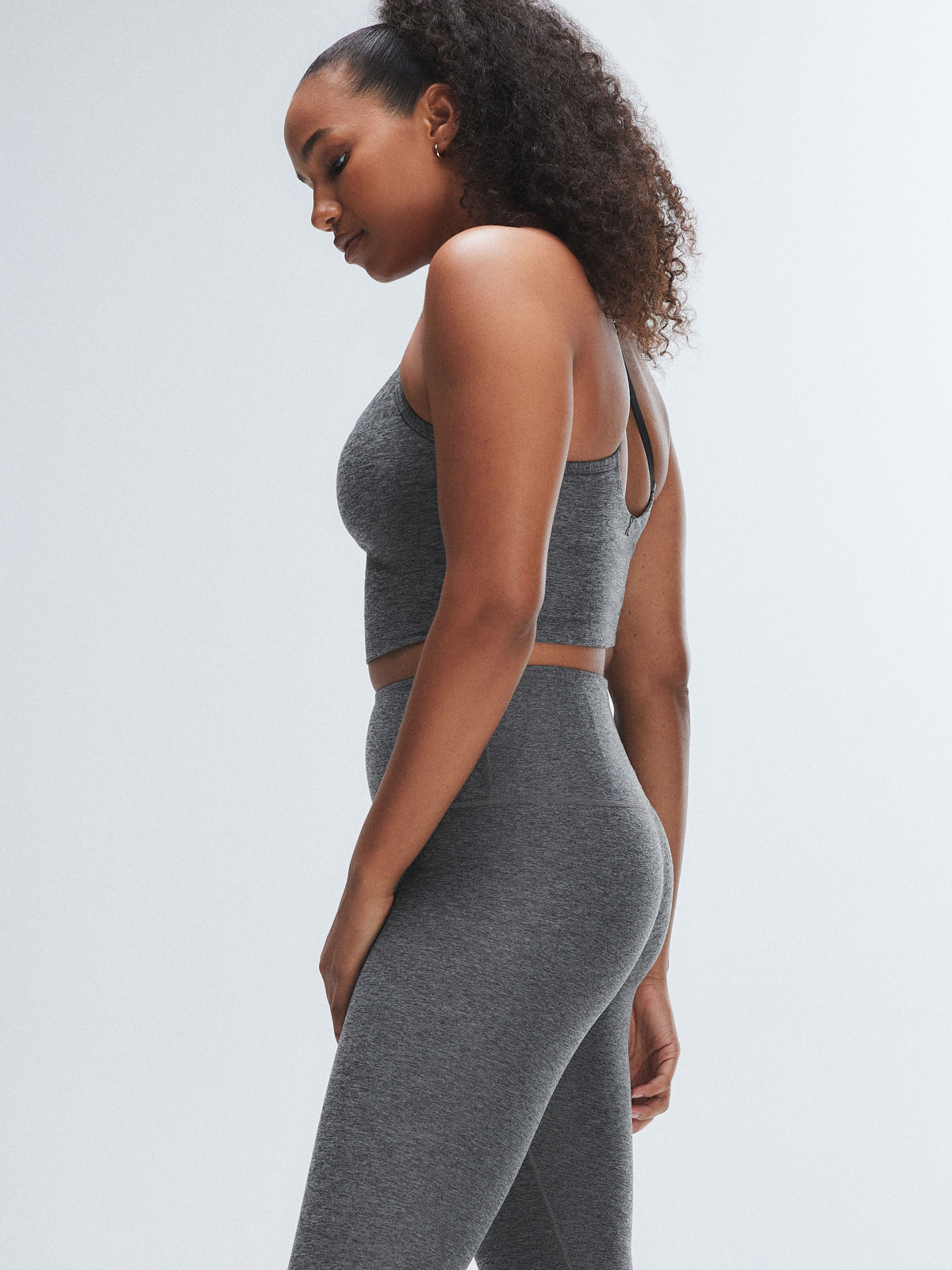 Supple Flex Shelf-Bra Tank in Grey & Silver | SAVAGE X FENTY