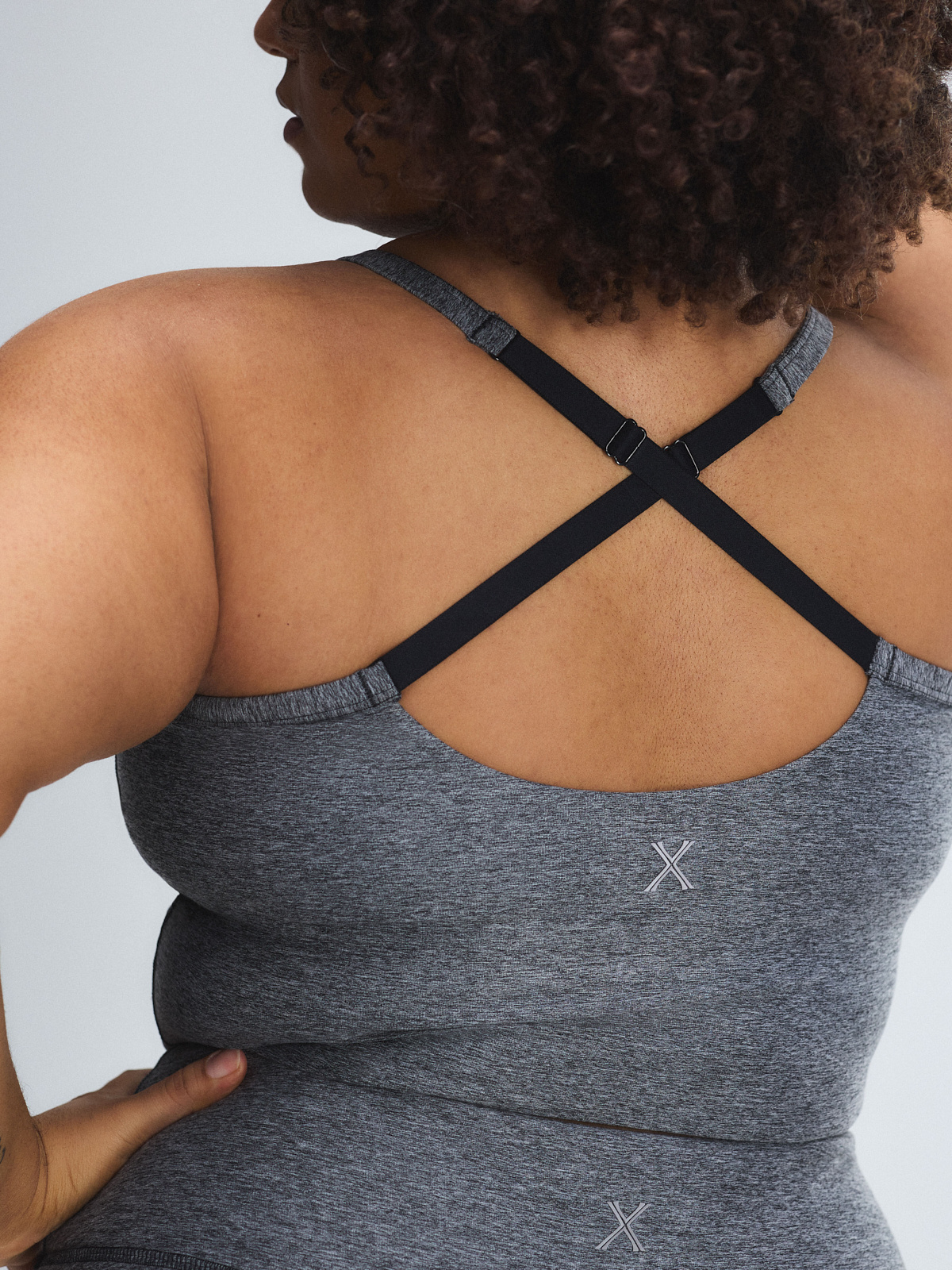 Supple Flex Shelf-Bra Tank in Grey | SAVAGE X FENTY