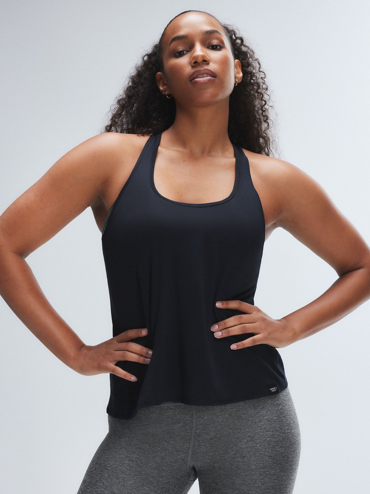 Supple Flex Open-Back Draped Tank