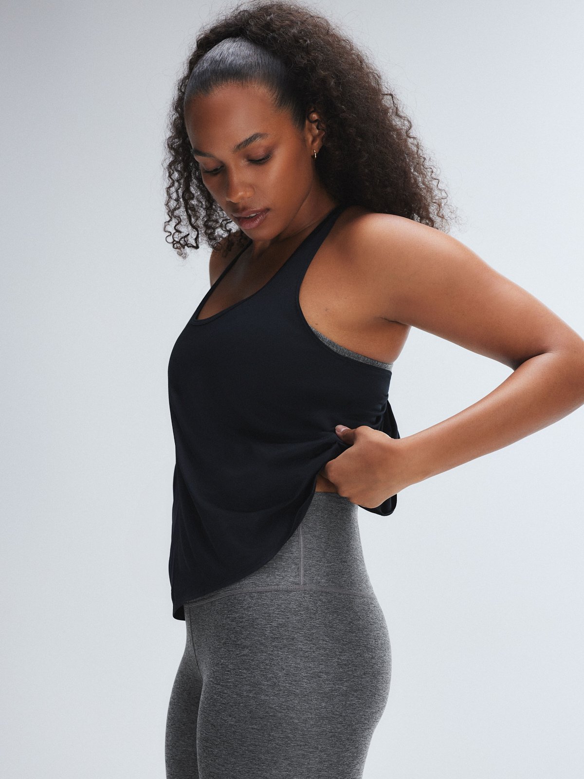 Supple Flex Open-Back Draped Tank