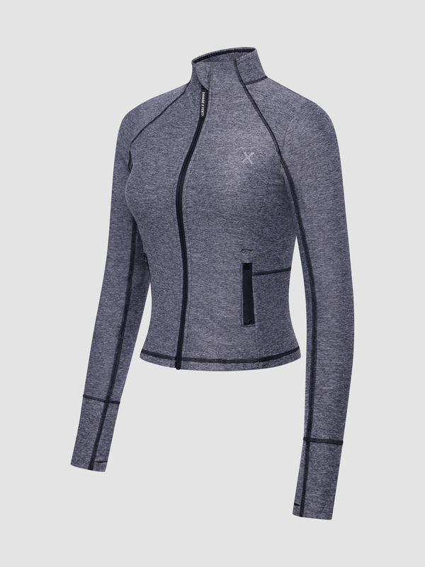 Supple Flex Zip-Up Jacket in Grey | SAVAGE X FENTY